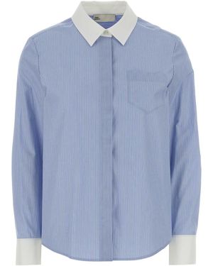 Tory Burch Regular Stripes Shirt - Blue