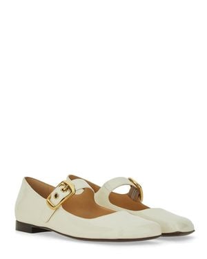 Chloé Ballerina Polly Goat Leather Shoe - Natural