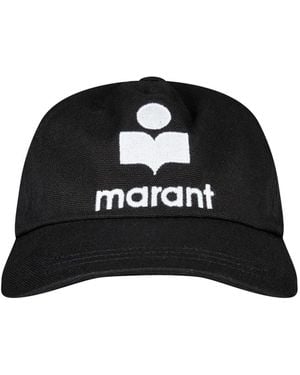 Isabel Marant Tyron Logo Baseball Cap Accessories Beanies & Hats - Black