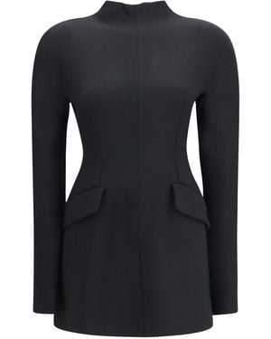 Max Mara Tefrite Short Dress Polyamide; Cotton; Elastane - Black