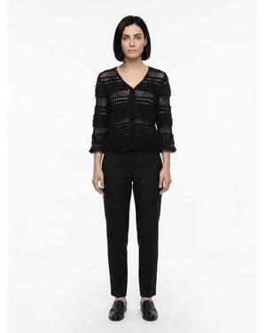 Dolce & Gabbana Dolce & Gabbana Lace Cotton Cardigan - Black