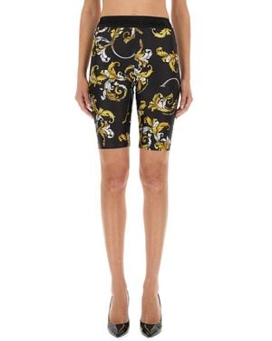 Versace Jeans Couture Outline Baroque Cycling Shorts - Green