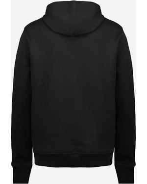Ami Paris Cotton Hoodie Sweatshirts - Black