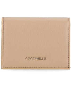 Coccinelle Metallic Soft Wallet - Natural