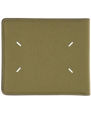 Maison Margiela Bi-Fold Four Stitches Wallet Leather & Purses - Green