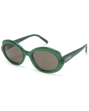 Loewe Lw40147I Slim 96E Lucido Acetate Occhiali Da Sole - Green
