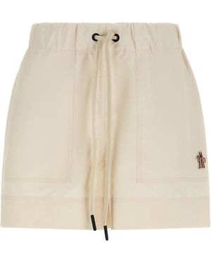 Moncler Polyester Bermuda Shorts - Natural