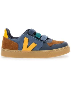 Veja V-10 Low Top Sneakers Suede Sneakers - Blue