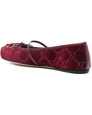 Gucci Horsebit Ballets - Red
