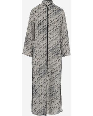 Tory Burch Long Caftan - Grey