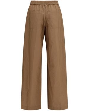 Brunello Cucinelli Pants With Elasticated Waist - Brown