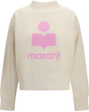 Isabel Marant Moby Sweatshirt Cotton; Polyester Sweatshirts - White