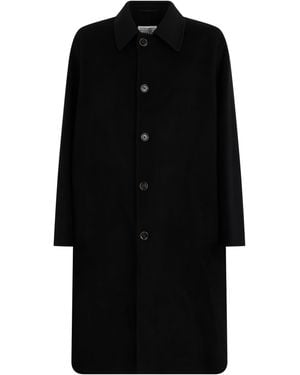 MM6 by Maison Margiela Wool Coat - Black