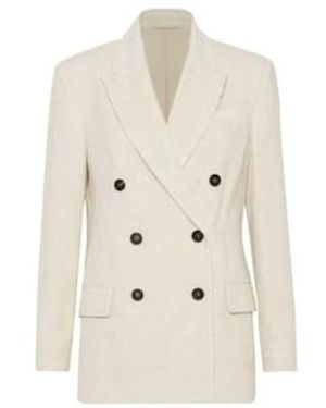 Brunello Cucinelli Double Breasted Jacket Clothing - Natural