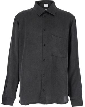 Won Hundred Shirt Pete With Classic Collar And Front Closure - Grey