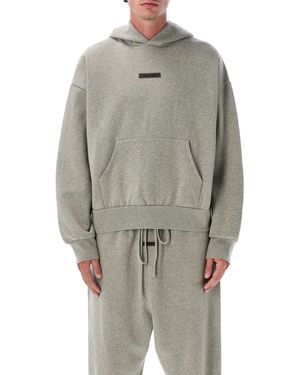 Fear Of God Essentials Fear Of God Classic Fleece Hoodie Concrete Heater - Grey