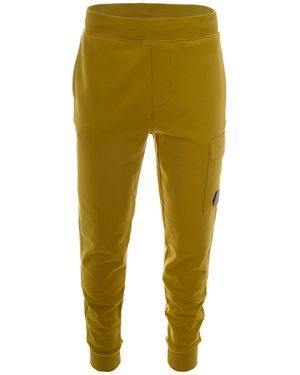 C.P. Company Pantalone Diagonal Raised Fleece Cargo Lens Antique Moss - Green