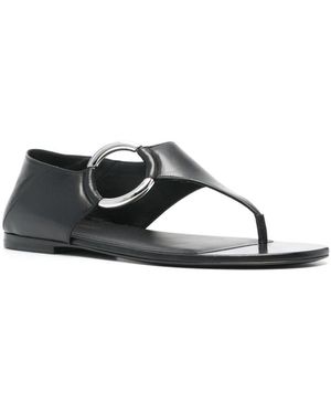 Saint Laurent Black Calfskin Sandals - Multicolour