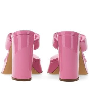 Gia Borghini Patent Sandal Leather - Pink