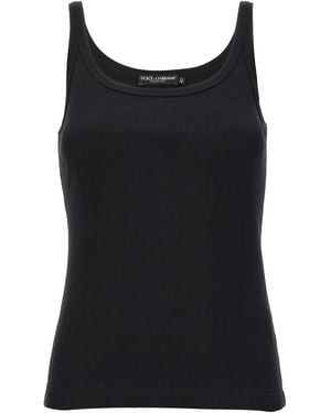 Dolce & Gabbana Sleeveless Tops - Black