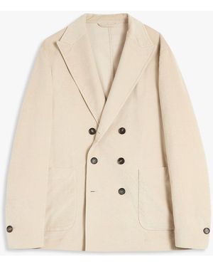 Doppiaa Aansonia Cotton Velvet Jacket Coats - Natural