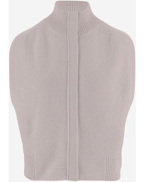 Sa Su Phi Cashmere Sleeveless Jumper - Grey