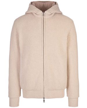 Moncler Reversible Zip-Up Hoodie - Natural