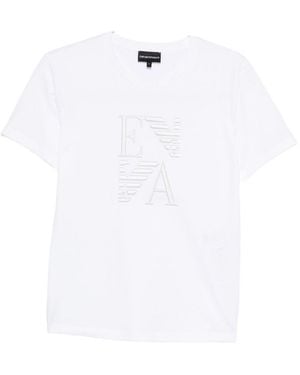 Emporio Armani Logo Cotton T-Shirt - White