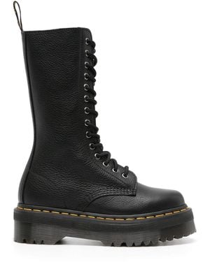 Dr. Martens Pisa Leather Lace-Up Boots - Black