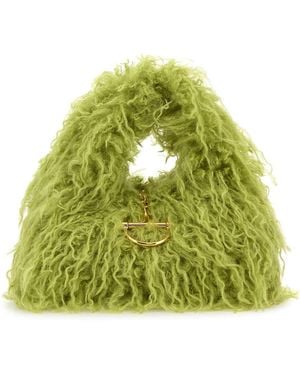 Gucci Light Eco Fur Handbag - Green