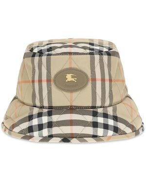 Burberry Horseshoe Quilted Bucket Hat - Metallic