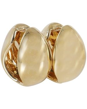 Coperni Xl Logo Creole Earrings - Natural