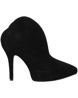 Alaïa Leather Ankle Boots - Black