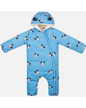 MC2 Saint Barth Ski Suit Glace With Mickey Mouse Print - Blue