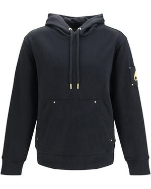 Moose Knuckles Hartsfield Series Zip Up Hoodie Cotton Sweatshirts - Blue