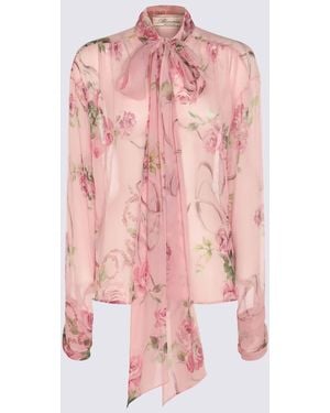 Blumarine Silk Top - Pink