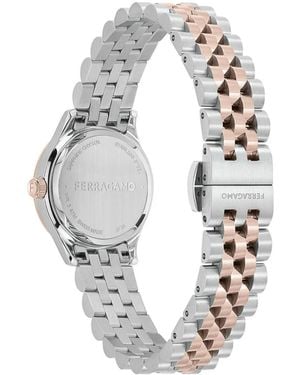 Ferragamo Duo 33Mm Quartz Watch Bijoux - White
