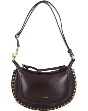 Isabel Marant Soft Leather Oskan Moon Shoulder Bag - Multicolor