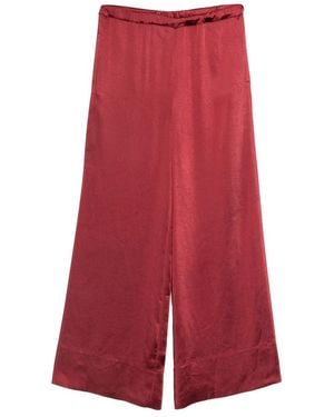 THE NINA STUDIO Elasticated-Waistband Pants - Red