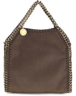 Stella McCartney Falabella Tiny Handbag Suede Bag - Brown
