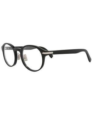 Dior Eyeglasses Round Full Rim, Shiny Frame And Clear Demo Lenses Lens Blacksuitorj1000