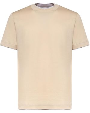 Eleventy T-Shirts And Polos Coriander, Light Cotton - White