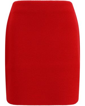 Fabiana Filippi Wool Skirt Rosso - Red