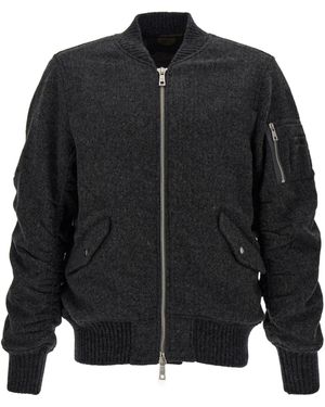 Giorgio Brato Wool Bomber Jacket - Black