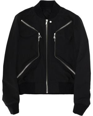 Rick Owens Flight Jacket Cotton Nylon - Black