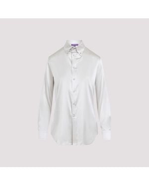 Ralph Lauren Cameron Long Sleeves Button Front Shirt - White