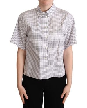 Dolce & Gabbana Dolce Gabbana Short Sleeve Collared Shirt - Gray
