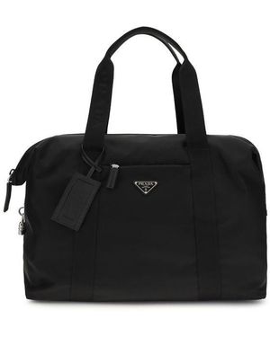 Prada Black Recycled Polyamide Luggage And Travel