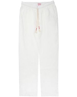 MC2 Saint Barth Pants Calais Linen - White