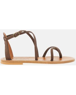K. Jacques Sandals Leather - Brown